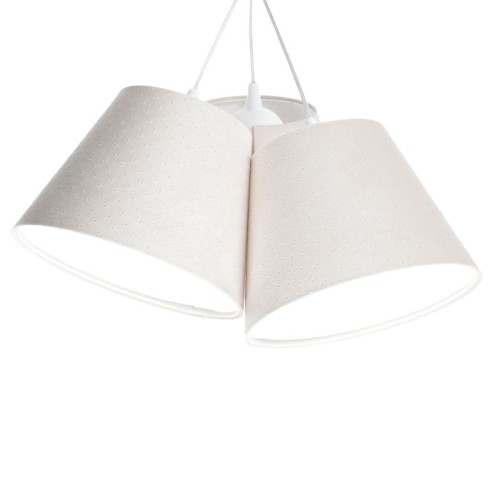 lampa wisząca dzwonki jasny krem