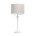 lampka stojąca glamour kremowa