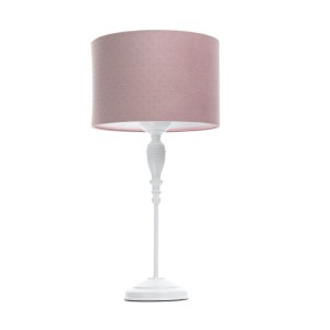LAMPKA STOJĄCA GLAMOUR JAŚMIN BEBE PIKOWANA PUDROWY RÓŻ