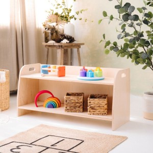 DREWNIANY REGAŁ MONTESSORI NISKI L - SKLEJKOVE