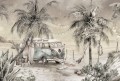 wallpaper surf camp neutral