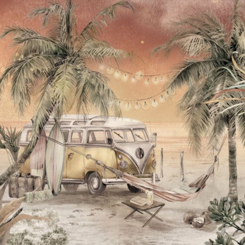 wallpaper surf camp red