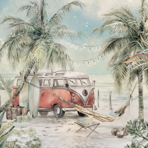 wallpaper surf camp mint