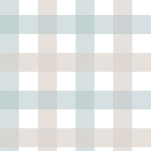 TAPETA PROVENCE CHECK BEIGE BLUE MEDIUM - DEKORNIK