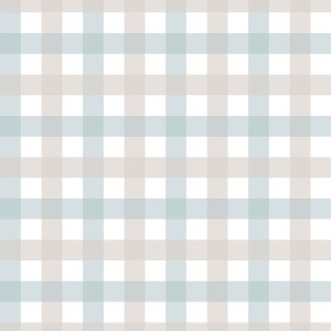 TAPETA PROVENCE CHECK BEIGE BLUE SMALL - DEKORNIK