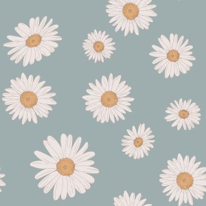 TAPETA TUSCAN DAISIES BLUE - DEKORNIK
