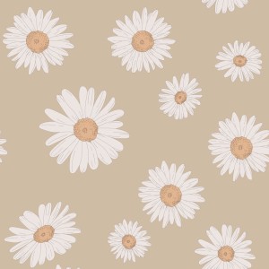 TAPETA TUSCAN DAISIES CAPPUCINO - DEKORNIK