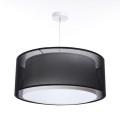 czarna lampa sufitowa