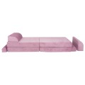 różowa sofa do pokoju dziewczynki