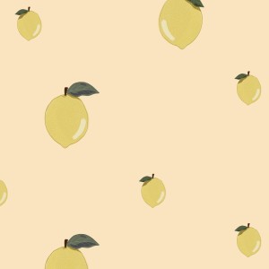 TAPETA LITTLE LEMONS SALMON - DEKORNIK