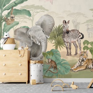 TAPETA SAFARI - PASTELOWE LOVE 