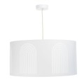 lampa boho tęcza biała