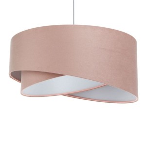 LAMPA WISZĄCA ASYMETRIA JAŚMIN BEBE DELIKATNY RÓŻ