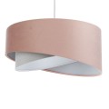 lampa asymetria róż szarość
