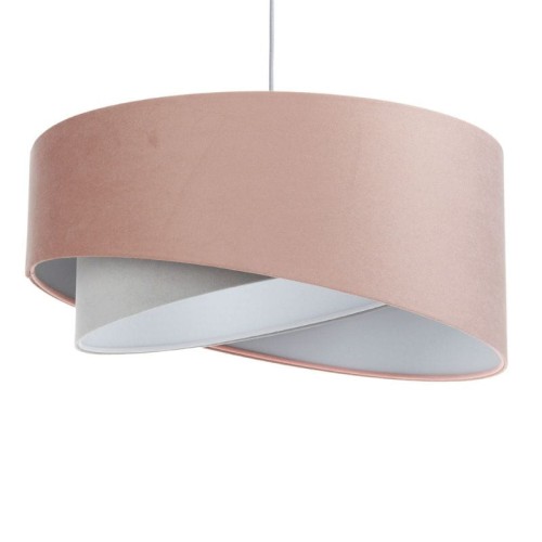 lampa asymetria róż szarość