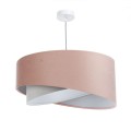 lampa asymetria róż szarość