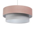 podwójna lampa szaro różowa