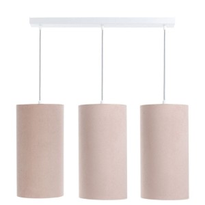 LAMPA WISZĄCA POTRÓJNA TUBA JAŚMIN BEBE DELIKATNY RÓŻ