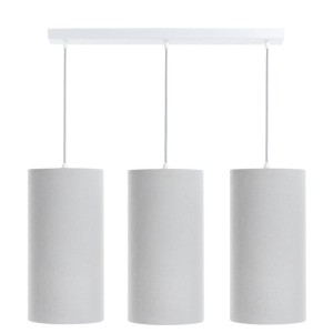 LAMPA WISZĄCA POTRÓJNA TUBA JAŚMIN BEBE SZARA
