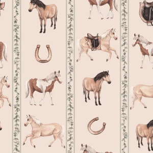 TAPETA DZIECIĘCA W KONIE ROYAL HORSES - DEKORILLO 