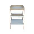 przewijak biały z rattanem