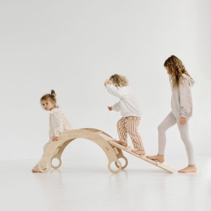 BUJAK DREWNIANY + ZJEŻDŻALNIA DRABINKA M - BABYWOOD