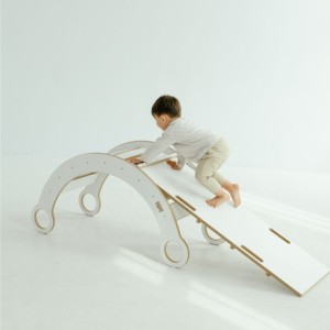 BABYWOOD - MONTESSORI ROCKER + SLIDE/CLIMBING WALL L