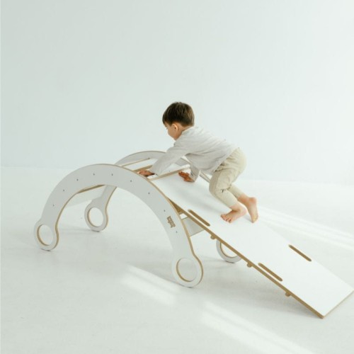 montessori rocker climbing wall/ slide L