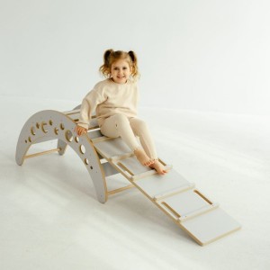 BABYWOOD - MONTESSORI ROCKER + SLIDE/LADDER MOON M