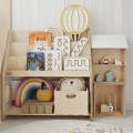 wooden shelf for books and toys