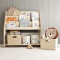 wooden shelf for books and toys