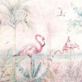 wallpaper flamingo bay intense