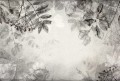 wallpaper herbarium warm grey