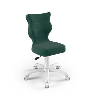 ENTELO - KRZESŁO OBROTOWE DO BIURKA PETIT 3  VELVET ZIELONY