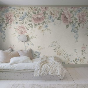 TAPETA DZIECIĘCA NEWBIE FLOWER GARDEN MURAL 6944 SZEROKOŚĆ 294 CM WYSOKOŚĆ 265 CM - BORASTAPETER
