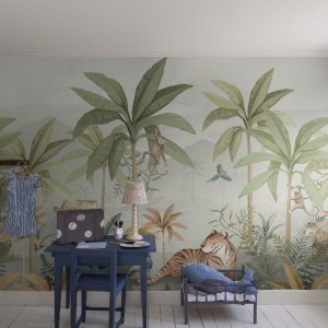 TAPETA DZIECIĘCA NEWBIE WILD JUNGLE MURAL 6945 SZEROKOŚĆ 294 CM WYSOKOŚĆ 265 CM - BORASTAPETER