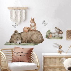 NAKLEJKI NA ŚCIANĘ MIŚ WIEWIÓRKA - YOKO DESIGN