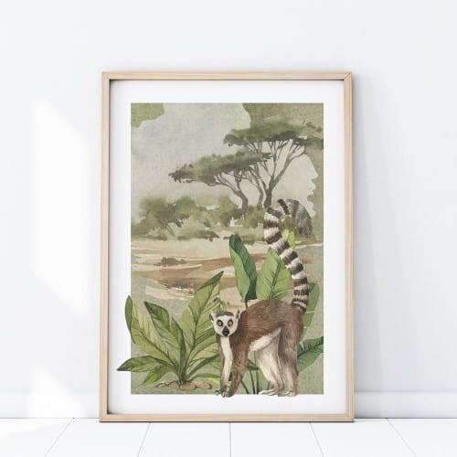Plakat lemur