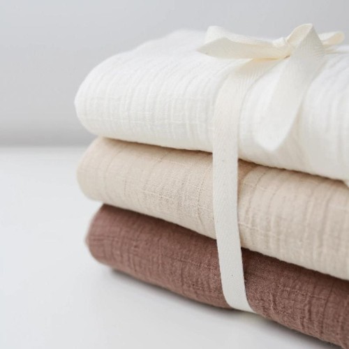 zestaw pieluszek muślinowych beige