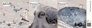DEKORILLO PODNIEBNY OCEAN BEŻ - PRÓBKA TAPETY 