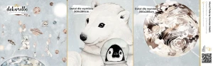 DEKORILLO POLARNY KOSMOS BŁĘKIT - PRÓBKA TAPETY