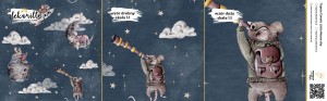 DEKORILLO COSMIC LITTLE MOUSE SKY - PRÓBKA TAPETY