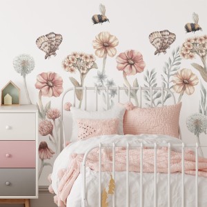 ZESTAW NAKLEJEK POLNE KWIATY II - PASTELOWE LOVE