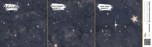 DEKORILLO POLARNY KOSMOS SKY GRANATOWA - PRÓBKA TAPETY