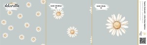 DEKORILLO STOKROTKI LITTLE DAISY BŁĘKITNA - PRÓBKA TAPETY