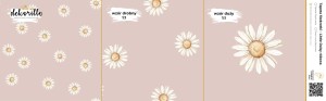 DEKORILLO STOKROTKI LITTLE DAISY RÓŻOWA - PRÓBKA TAPETY