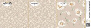 DEKORILLO STOKROTKI SUNNY DAISY BEŻOWA - PRÓBKA TAPETY