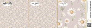 DEKORILLO STOKROTKI SUNNY DAISY RÓŻOWA - PRÓBKA TAPETY