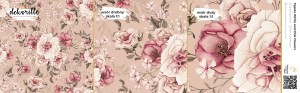 DEKORILLO WHITE AND PINK FLOWERS - PRÓBKA TAPETY