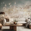 tapeta dream evening cream white